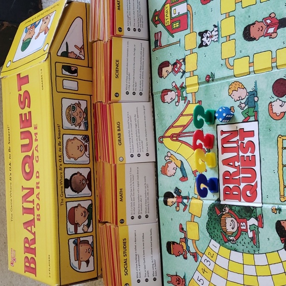 Brain Quest board game in cute bus storage box. Rare find. Grades 1 - 6 - Picture 2 of 6
